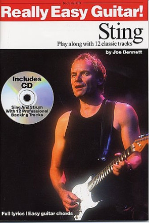 Sting - Really Easy Guitar! - Playalong with 12 classic tracks (Full lyrics/Easy Guitar chords) +CD