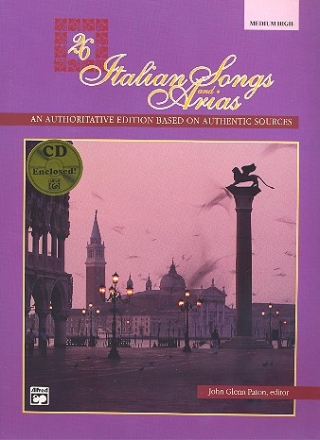 26 Italian Songs and Arias (+CD) for medium high voice and piano