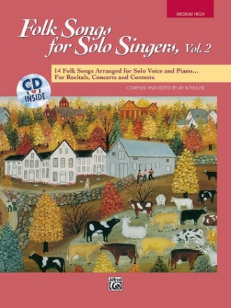 Folk Songs for solo Singers vol.2 (+CD) for medium high voice and piano