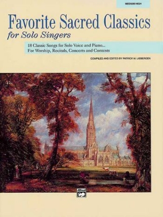 Favorite sacred Classics 18 songs for medium high voice and piano