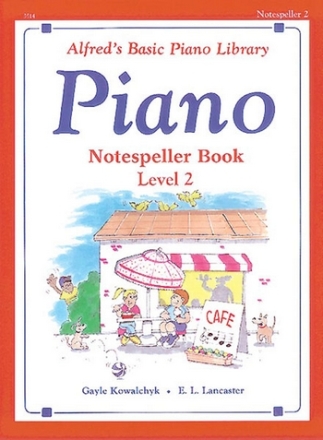 Notespeller Book Level 2 for piano Alfred's Basic Piano Library