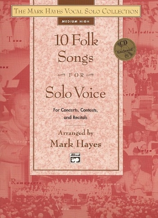 10 Folk Songs (+CD) for medium high voice and piano