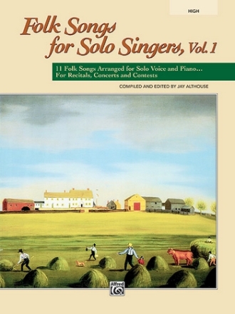 Folk Songs for Solo Singers 1. Bk (high)  Voice and piano (classical)