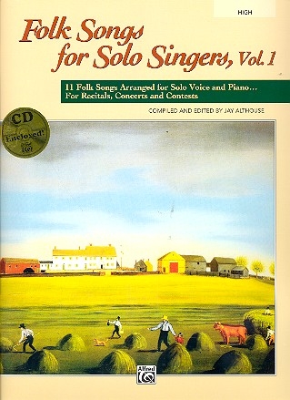 Folk Songs for Solo Singers vol.1 (+CD) for high voice and piano