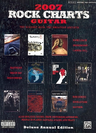 2007 Rock Charts Guitar: songbook vocal/guitar/tab