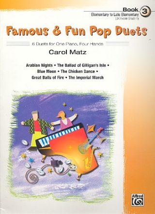 Famous and Fun Pop Duets vol.3 for piano 4 hands score