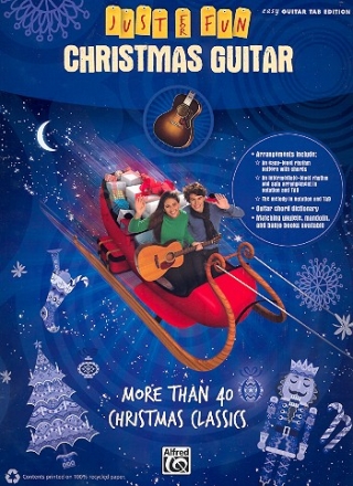 Christmas Guitar for easy guitar/tab (with lyrics) easy level