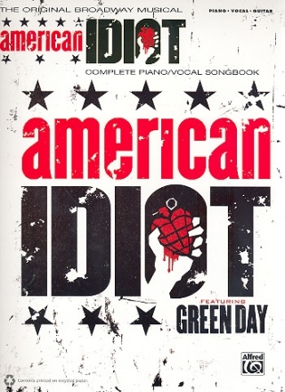 American Idiot The Musical songbook piano/vocal/guitar