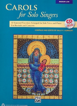 Carols for Solo Singers (+CD) for medium-low voice and piano