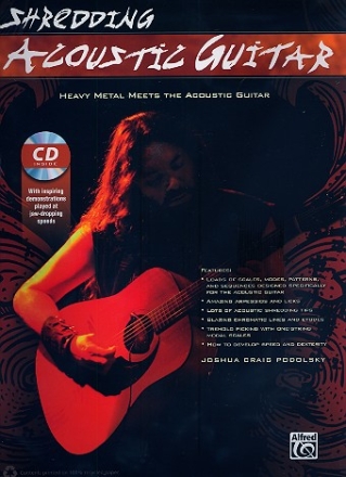 Shredding Acoustic Guitar (+CD): for shred guitar/tab