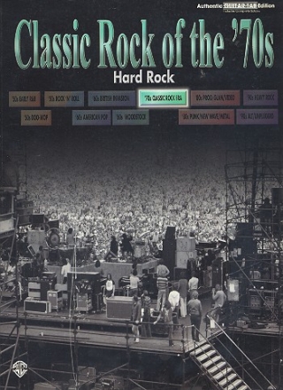 Classic Rock of the 70's: Hard Rock Songbook guitar/tab/vocal