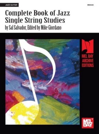 SALVADOR S Complete Book of Jazz Single String Studies Gitarre Lehrbuch