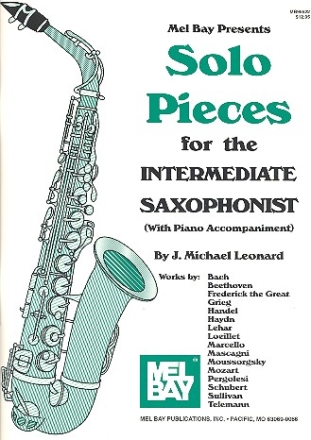 Solo Pieces for the Intermediate Saxophonist for Saxophone and Piano Leonard, Michael, Ed