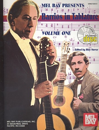 Barrios in tablature vol.1 (+CD) Guitar Pieces (notes+tab)