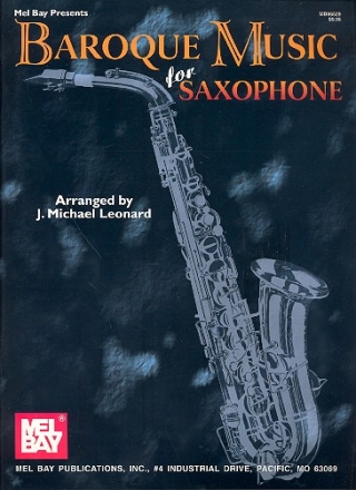 Baroque Music for alto saxophone and piano