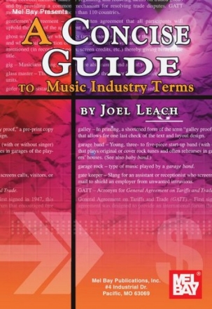 LEACH J A Concise Guide to Music Industry Terms  Lehrbuch