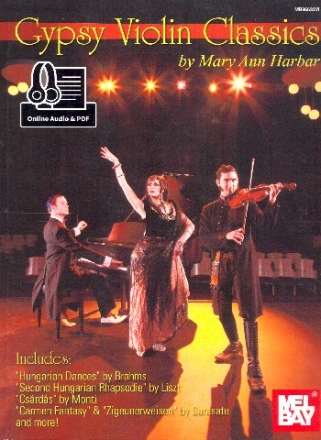 Gypsy Violin Classics (+Online Audio Access +PDF) for violin and piano score and parts