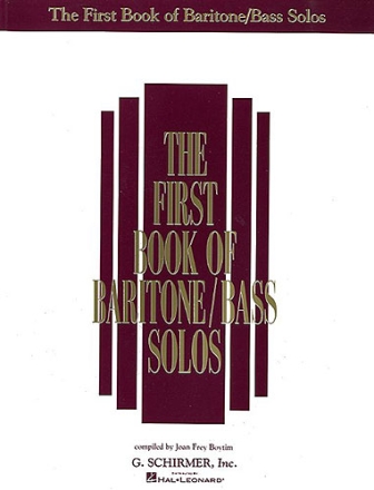 The first Book of Baritone/Bass solos vol.1 for baritone/bass and piano