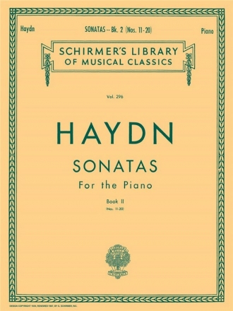 Franz Joseph Haydn, Twenty Piano Sonatas Book 2 Klavier Buch