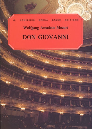 Don Giovanni opera in 2 acts Klavierauszug (it/en)