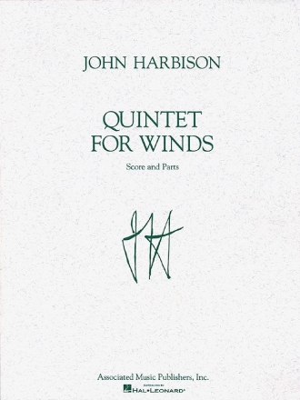 John Harbison, Quintet for Winds Blserquintett Partitur + Stimmen