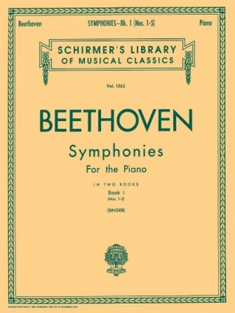 Ludwig van Beethoven, Symphonies Book 1 Nos.1-5 Klavier Buch