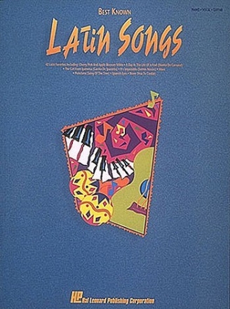 LATIN SONGS: SONGBOOK FOR PIANO/ VOICE/GUITAR