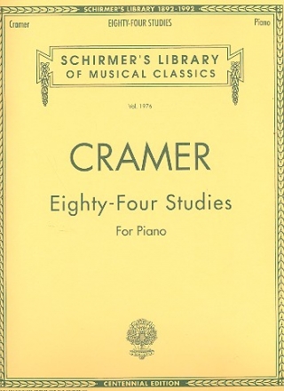 84 studies (complete) for piano Schirmer's library of musical classics