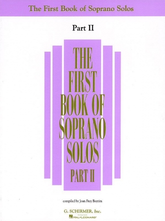 The first book of soprano solos vol.2 for soprano and piano