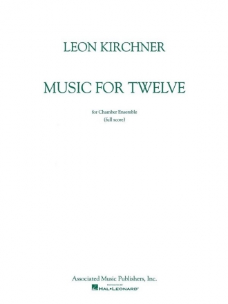 Leon Kirchner, Music for Twelve Wind Ensemble Partitur