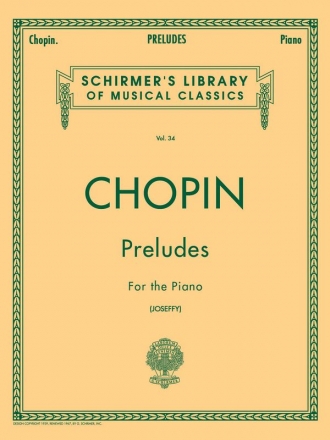 Frdric Chopin, Preludes For The Piano Klavier Buch