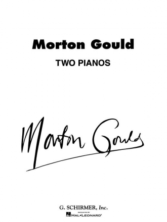 Morton Gould, Two Pianos Piano, 4 Hands Buch