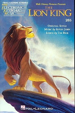 THE LION KING: SONGBOOK FOR ALL ELECTRONIC KEYBOARDS EKM265