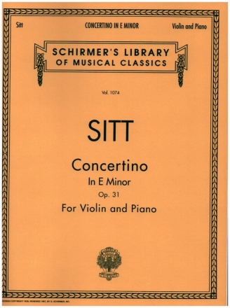 Concertino in E Minor op.31 for violin and piano