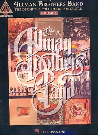 The Allman Brothers Band vol.1: The definitive Collection for guitar Songbook voice/guitar/tab