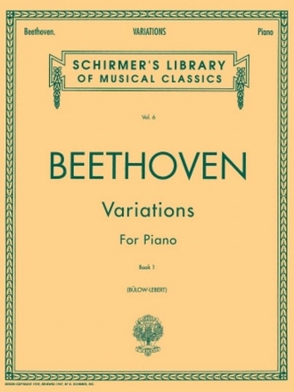 Ludwig van Beethoven, Variations For Piano Book 1 Klavier Buch