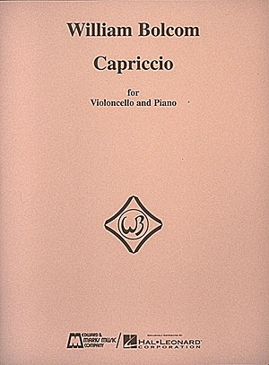 William Bolcom Capriccio for Violoncello and Piano Cello und Klavier Buch