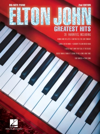 Elton John: Greatest Hits for big-note piano