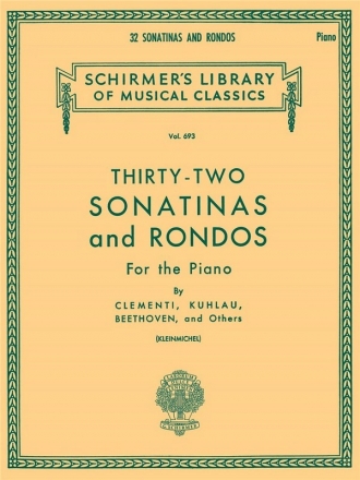 32 Sonatinas and Rondos Klavier Buch