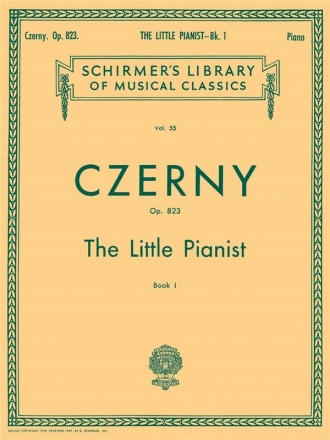 Carl Czerny, The Little Pianist Op.823 Book 1 Klavier Buch