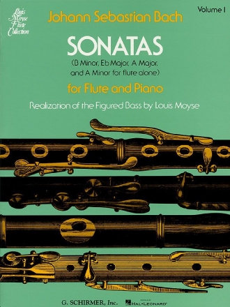 Johann Sebastian Bach, Sonatas For Flute And Piano Volume 1 Flte und Klavier Buch