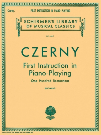 Carl Czerny, First Instruction In Piano Playing Klavier Buch