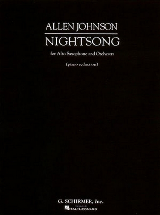 A Johnson, Nightsong Altsaxophon und Klavier Buch