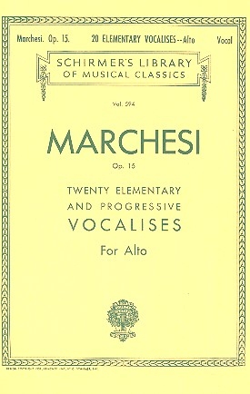 20 elementary and progressive Vocalises op.15 for alto (it/en)