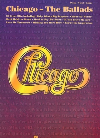 Chicago: The Ballads songbook for piano/voice/guitar