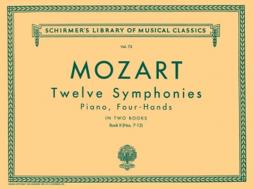 Wolfgang Amadeus Mozart, Twelve Symphonies For Piano Duet Book 2 Piano, 4 Hands Buch