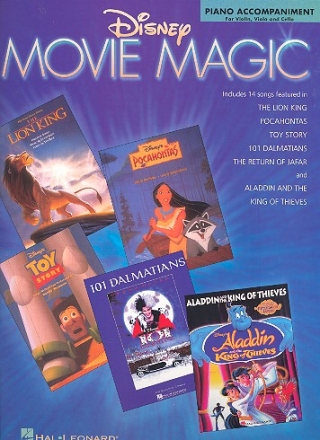 Disney Movie Magic piano accompaniment for violin, viola and cello