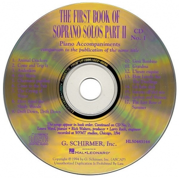 The First Book of Soprano Solos - Part II Soprano Voice and Piano 2 CDs