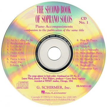 The Second Book of Soprano Solos Soprano Voice and Piano 2 CDs