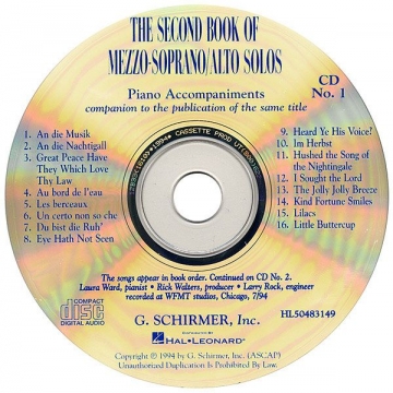 The Second Book of Mezzo-Soprano/Alto Solos Mezzo / Alto Voice + piano 2 CDs